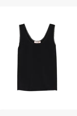 Twin-Set Mujer, Camisetas, Negro, Talla: XS