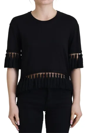 Dolce & Gabbana Mujer, Camisetas, Negro, Talla: S