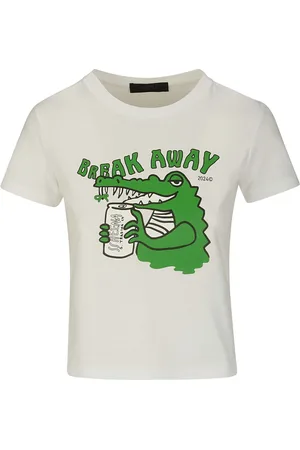 SSHEENA Mujer, Camisetas, Blanco, Talla: S
