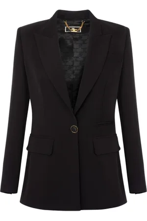 Elisabetta Franchi Mujer, Chaquetas, Negro, Talla: XS