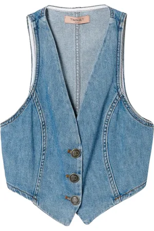 Twin-Set Mujer, Chaquetas, Azul, Talla: S