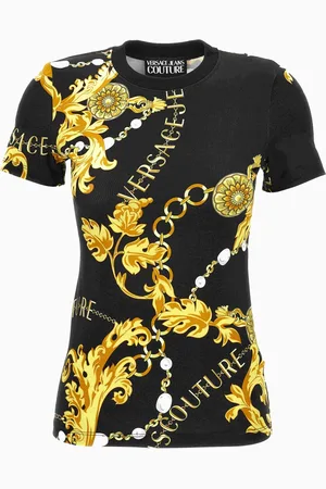 VERSACE Mujer, Camisetas, Negro, Talla: XS