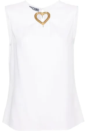 Moschino Mujer, Camisetas, Blanco, Talla: S