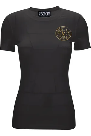 VERSACE Mujer, Camisetas, Negro, Talla: 2XS