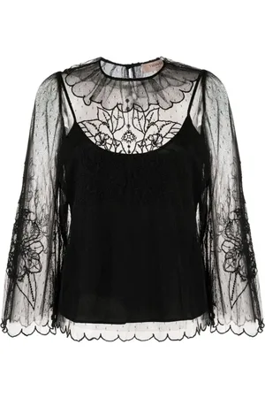 Twin-Set Mujer, Blusas y Camisas, Negro, Talla: 2XS