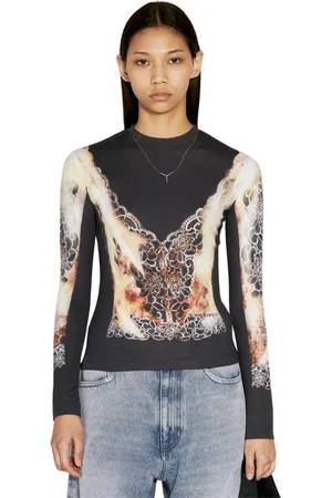 Y / PROJECT Mujer, Camisetas, Negro, Talla: L
