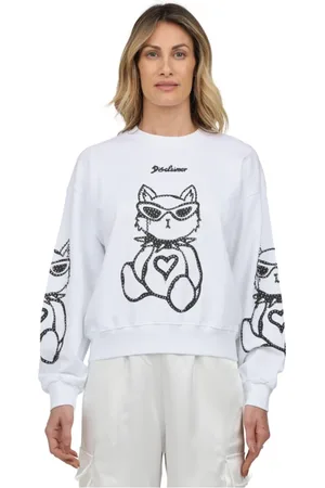 DISCLAIMER Mujer, Sudaderas, Blanco, Talla: L