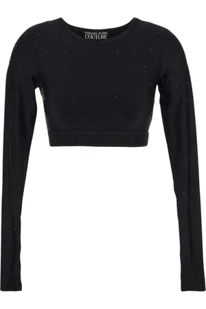 VERSACE Mujer, Camisetas, Negro, Talla: XS