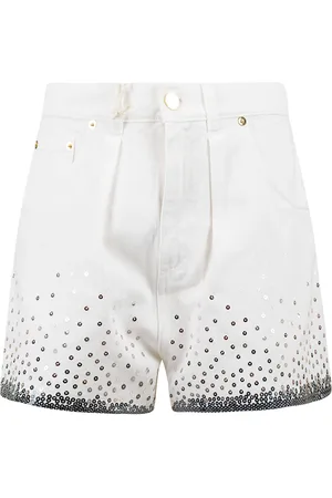 Alberta Ferretti Mujer, Pantalones cortos, Blanco, Talla: S