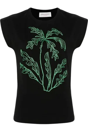 ERMANNO SCERVINO Mujer, Camisetas, Negro, Talla: M
