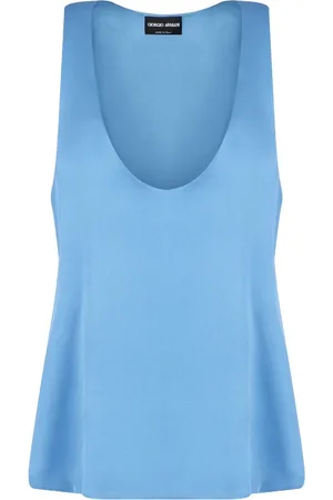 Giorgio Armani Mujer, Camisetas, Azul, Talla: S