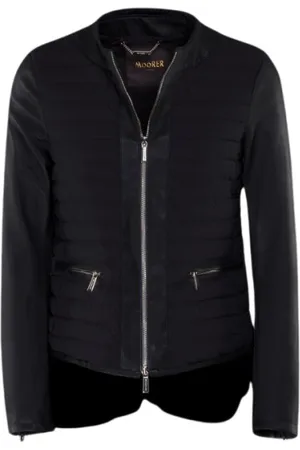 MOORER Mujer, Chaquetas, Negro, Talla: 2XS