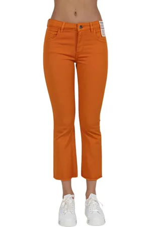RE-HASH Mujer, Pantalones, Naranja, Talla: W30