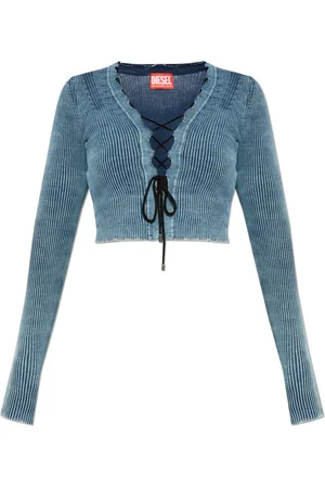 Diesel Mujer, Camisetas, Azul, Talla: L