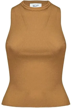 MVP Wardrobe Mujer, Camisetas, Marrón, Talla: 2XS
