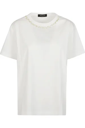 Fabiana Filippi Mujer, Camisetas, Blanco, Talla: L