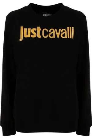 Roberto Cavalli Mujer, Sudaderas, Negro, Talla: S