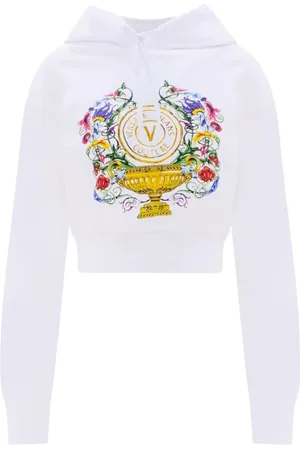VERSACE Mujer, Sudaderas, Blanco, Talla: S