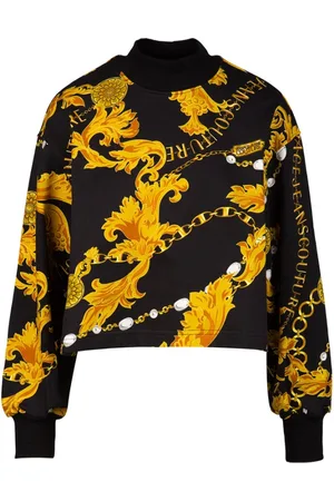 VERSACE Mujer, Sudaderas, Negro, Talla: L
