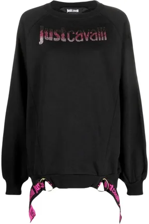 Roberto Cavalli Mujer, Sudaderas, Negro, Talla: S