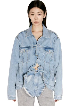 Y / PROJECT Mujer, Chaquetas, Azul, Talla: S