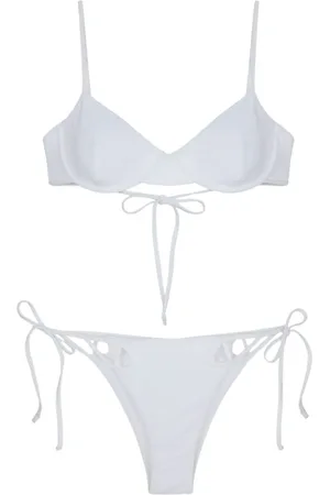F**K Mujer, Trajes de baño, Blanco, Talla: M