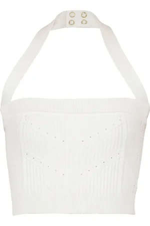 Balmain Mujer, Camisetas, Blanco, Talla: L