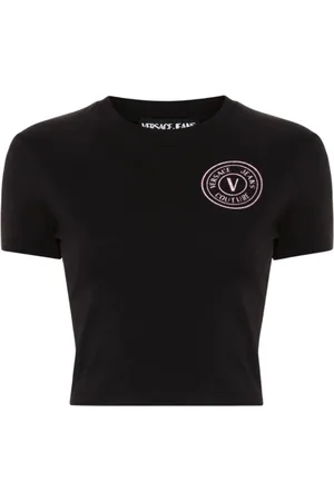 VERSACE Mujer, Camisetas, Negro, Talla: 2XS