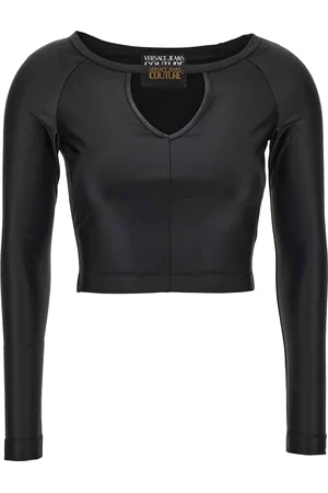 VERSACE Mujer, Camisetas, Negro, Talla: S