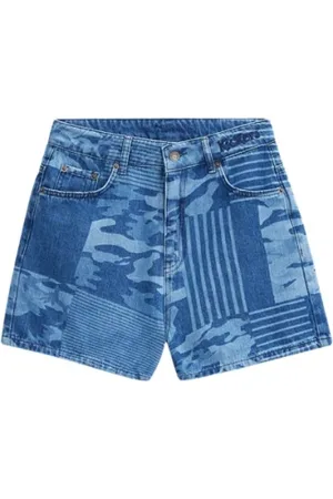 Kickers Mujer, Pantalones cortos, Azul, Talla: S