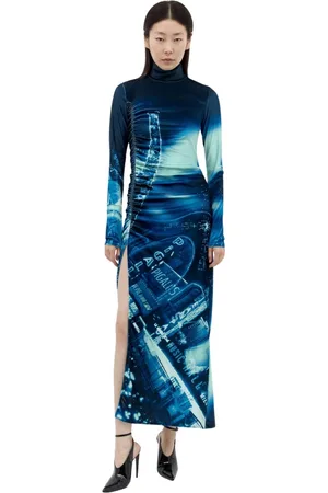 Jean Paul Gaultier Mujer, Vestidos, Azul, Talla: L