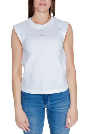 Calvin Klein Mujer, Camisetas, Blanco, Talla: S