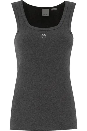Pinko Mujer, Camisetas, Gris, Talla: M