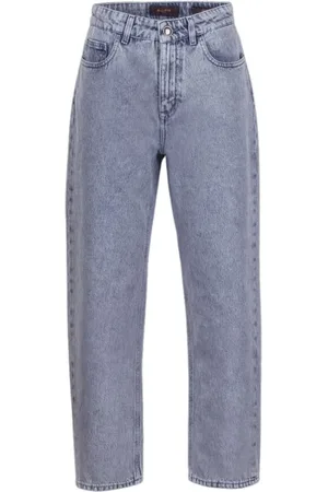 MOORER Mujer, Vaqueros, Azul, Talla: W27