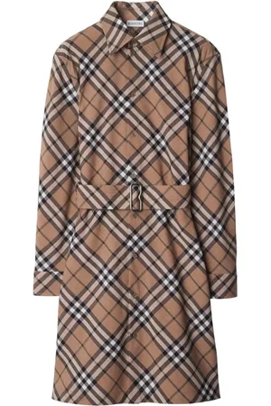 Burberry Mujer, Vestidos, Marrón, Talla: 2XS