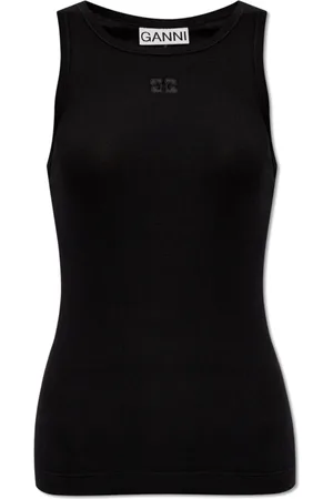 Ganni Mujer, Camisetas, Negro, Talla: L