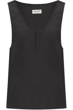 Saint Laurent Mujer, Camisetas, Gris, Talla: S