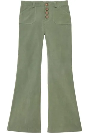Inès de la Fressange Mujer, Pantalones, Verde, Talla: M