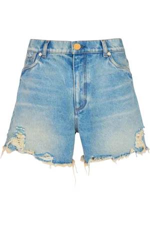 Balmain Mujer, Pantalones cortos, Azul, Talla: S