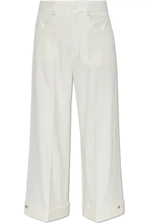 AERON Mujer, Pantalones, Blanco, Talla: S