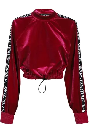 VERSACE Mujer, Sudaderas, Rojo, Talla: S