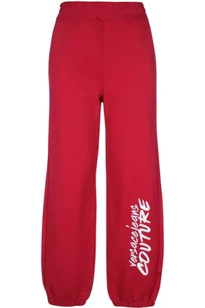 VERSACE Mujer, Pantalones, Rojo, Talla: XS