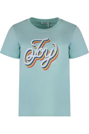 See by Chloé Mujer, Camisetas, Azul, Talla: L