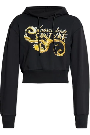 VERSACE Mujer, Sudaderas, Negro, Talla: L