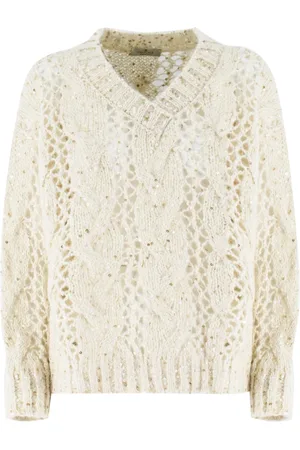 PANICALE Mujer, Jerseys, Blanco, Talla: S