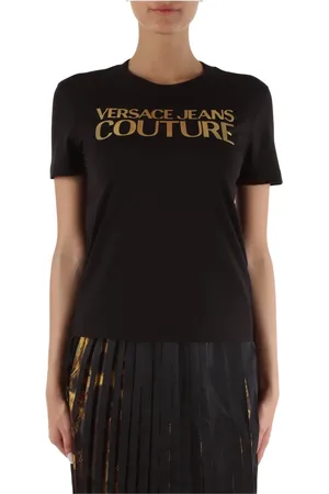 VERSACE Mujer, Camisetas, Negro, Talla: S