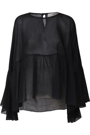 AKEP Mujer, Blusas y Camisas, Negro, Talla: S