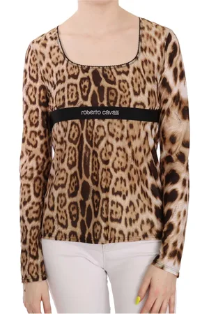Roberto Cavalli Mujer, Camisetas, Marrón, Talla: L