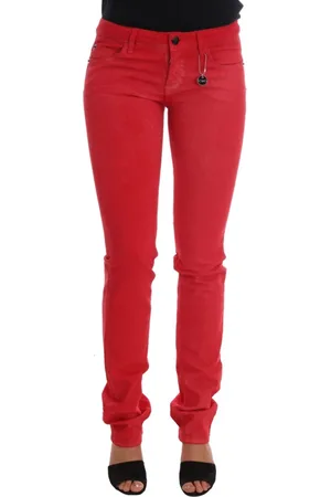 Costume National Mujer, Vaqueros, Rojo, Talla: W28