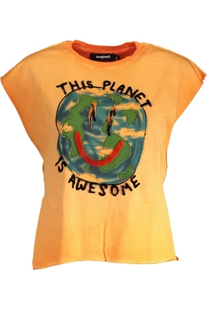 Desigual Mujer, Camisetas, Naranja, Talla: L